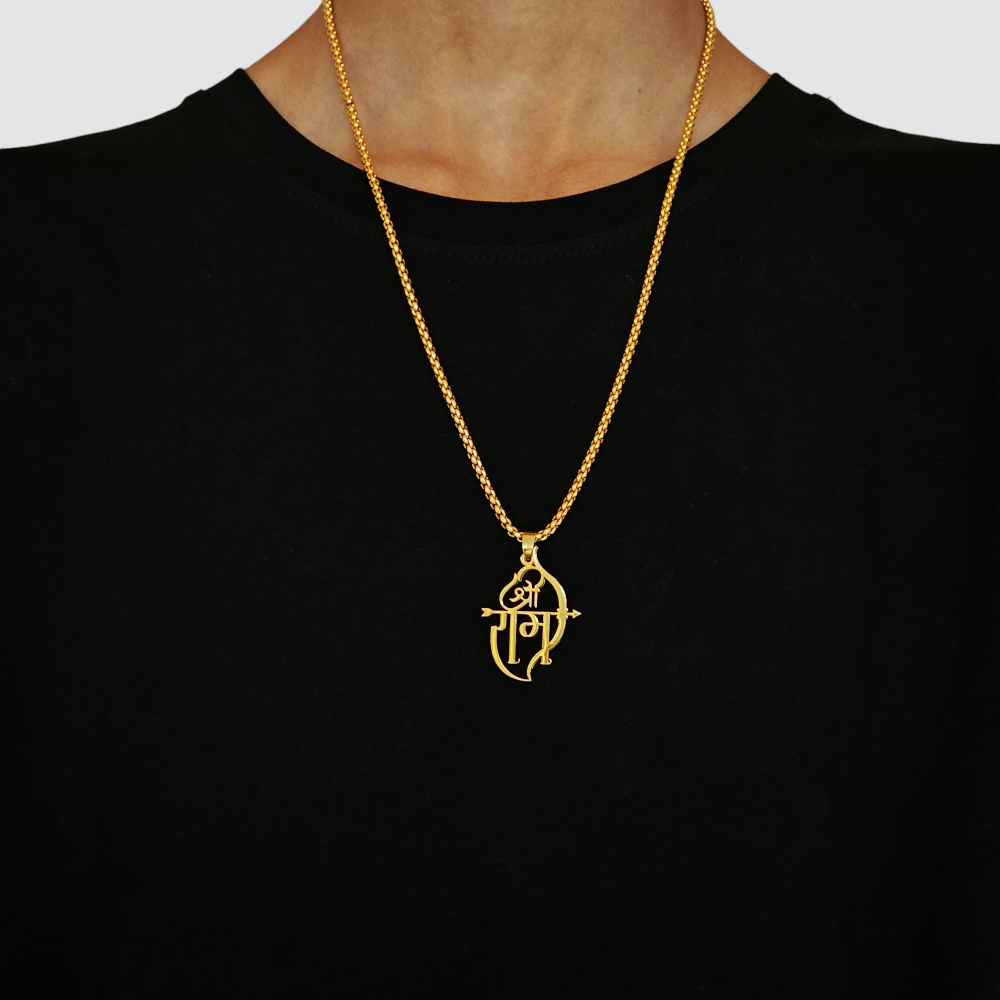 Shri Ram Pendant 22K GPC Gold Plated
