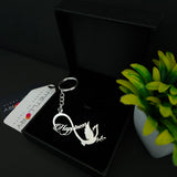 Infinity Happiness Very Beautiful Keychain with 92.5 Silver Plated