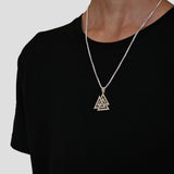 Triple Triangle Pendant 92.5 Silver Plated