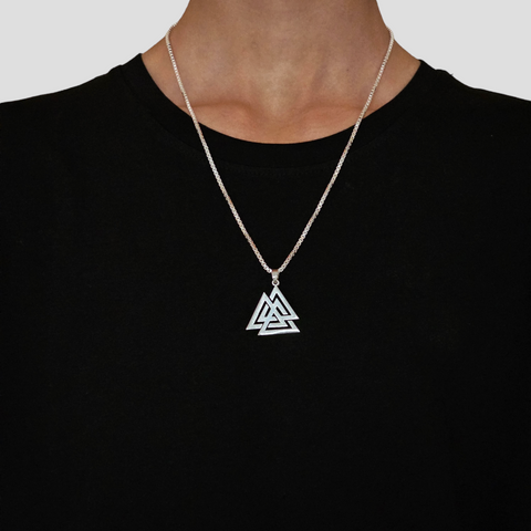 Triple Triangle Pendant 92.5 Silver Plated