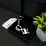 Infinity Love Beautiful Keychain with 92.5 Silver Plated