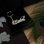 Krishna Premium Keychain with 92.5 Silver Plated