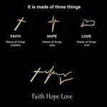 Faith Hope Love Premium Keychain With 92.5 Silver Plating