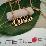 Customized Name Pendant 22K Gold Plated