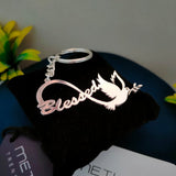 Infinity Blessed Very Beautiful Keychain with 92.5 Silver Plated