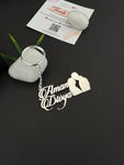 Romantic Couple Names Premium Keychain 92.5 Silver plated