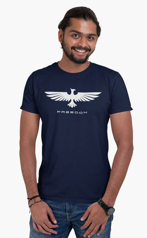 Men's Round Neck Eagle Freedom T-shirt