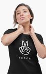 Women's Round Neck PEACE T-Shirt
