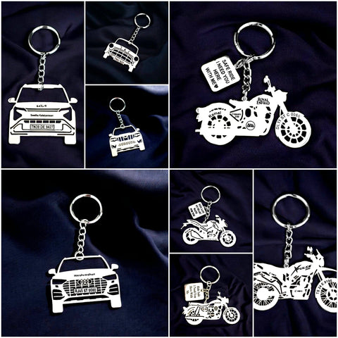 Car & Bike Customize Keychains