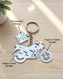 All Bikes Customize Keychain 92.5 Silver Plated