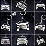 Customise Your Car Keychain By Your Car Image 92.5 Silver Plated