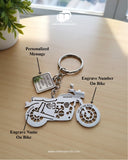 All Bikes Customize Keychain 92.5 Silver Plated