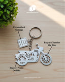 All Bikes Customize Keychain 92.5 Silver Plated