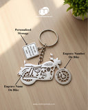 All Bikes Customize Keychain 92.5 Silver Plated