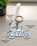 All Bikes Customize Keychain 92.5 Silver Plated