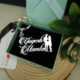 Charming Couple Names Premium Keychain 92.5 Silver plated