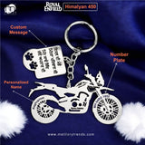 Royal Enfield Bikes Custom Keychain 92.5 Silver Plated