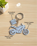 All Bikes Customize Keychain 92.5 Silver Plated