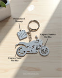 All Bikes Customize Keychain 92.5 Silver Plated