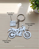 All Bikes Customize Keychain 92.5 Silver Plated