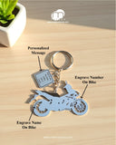 All Bikes Customize Keychain 92.5 Silver Plated