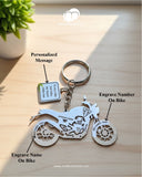 All Bikes Customize Keychain 92.5 Silver Plated