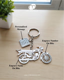 All Bikes Customize Keychain 92.5 Silver Plated