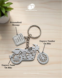 All Bikes Customize Keychain 92.5 Silver Plated