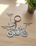 All Bikes Customize Keychain 92.5 Silver Plated