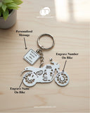 All Bikes Customize Keychain 92.5 Silver Plated