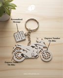 All Bikes Customize Keychain 92.5 Silver Plated
